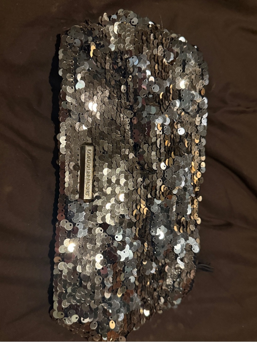 Victoria's Secret Silver Sequin Clutch